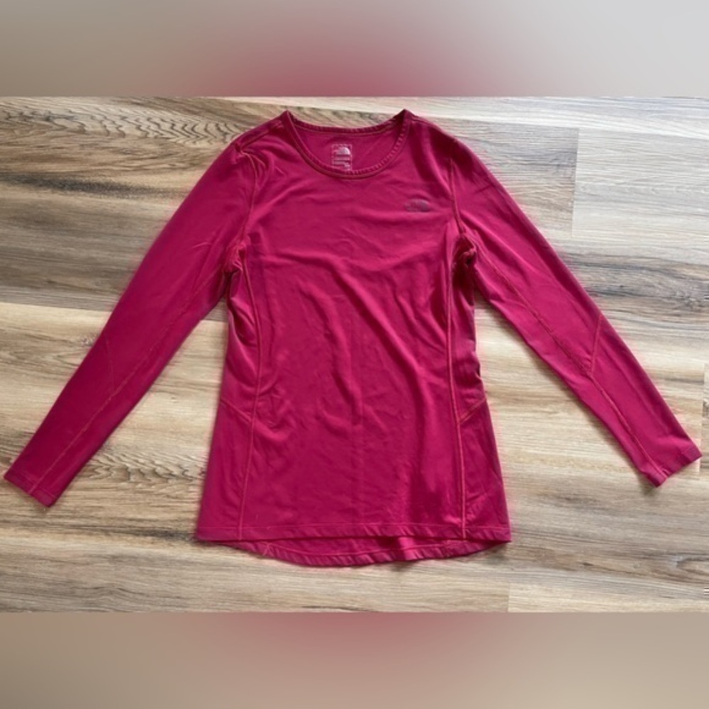 The North Face Long Sleeve Magenta Running Shirt